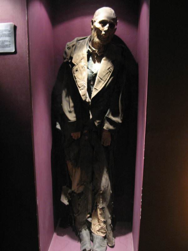 One of the Guanajuato mummies on display.