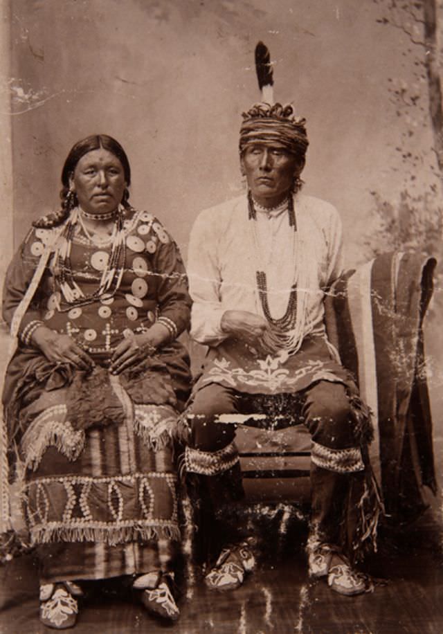 Pawnee couple, Genoa, Nebraska