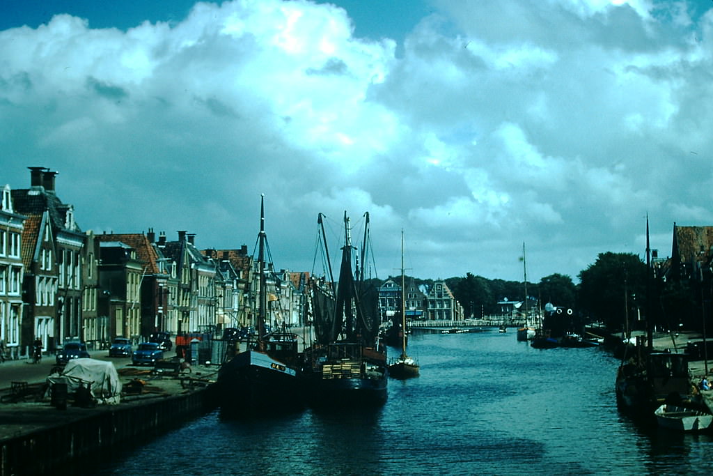 Main Canal Harlingen, Netherlands, 1954