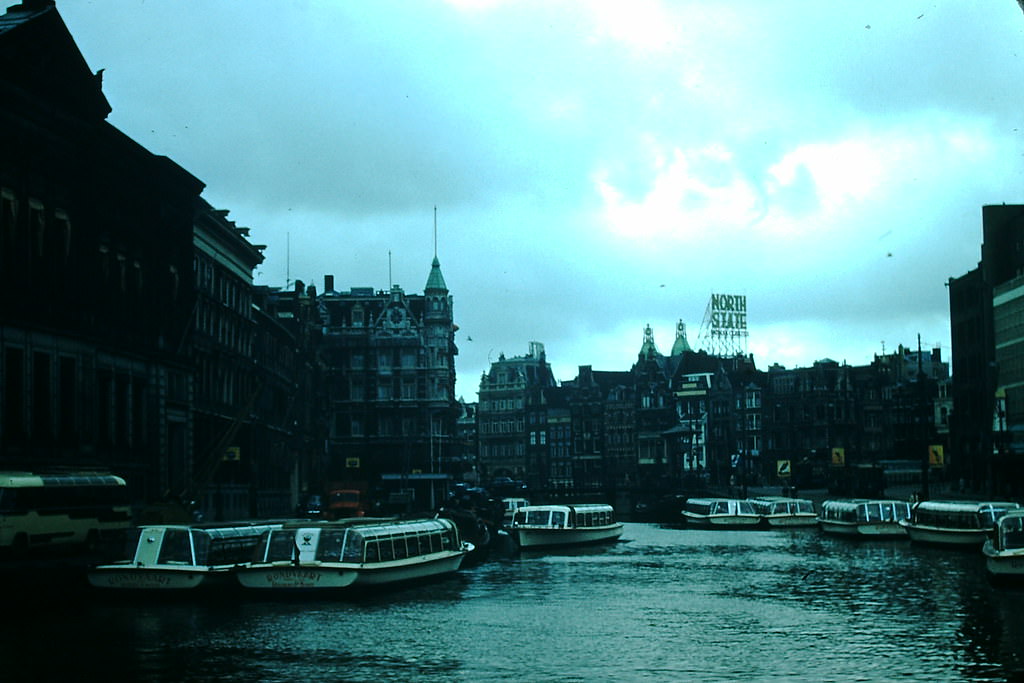Rokin Canal- Amsterdam, Netherlands, 1954