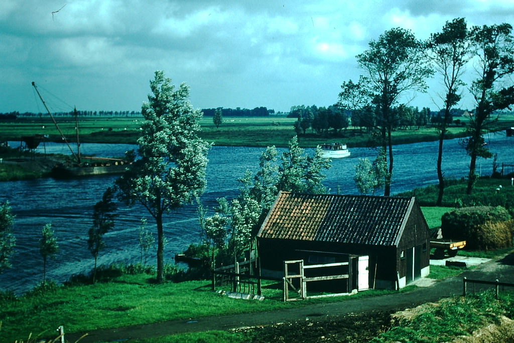 Canals Near Leeuwarden, Netherlands1954
