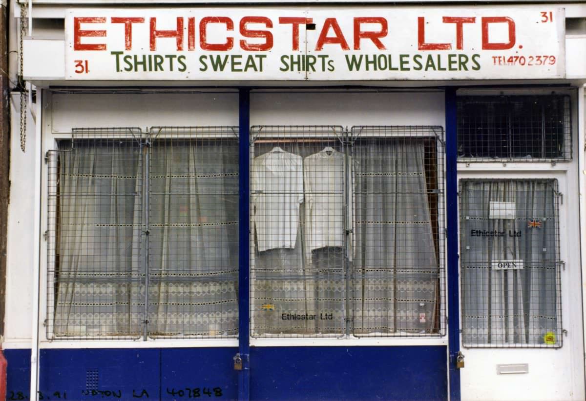 Ethicstar, clothes, wholesale, Upton Lane, Upton, Newham, 1991