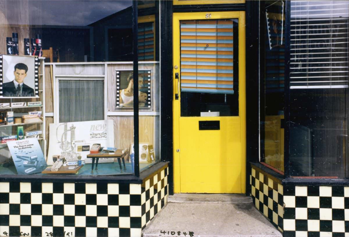 Hairdresser, Green Street, Upton, Newham, 1991 a