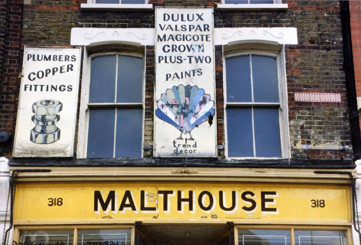 Malthouse, Barking Road, Plaistow, Newham, 1991