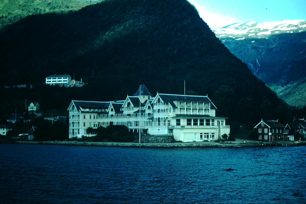 Kvikne Hotel, Balestrand, Norway, 1954