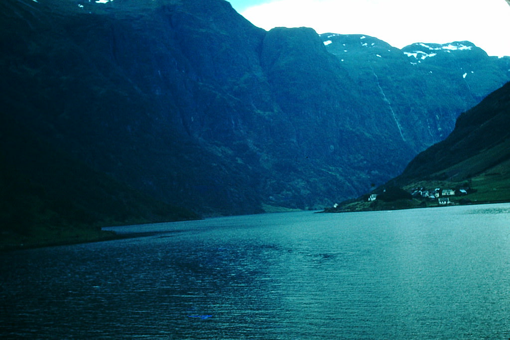 Sognefjord- way to Gudvangen, Norway, 1954
