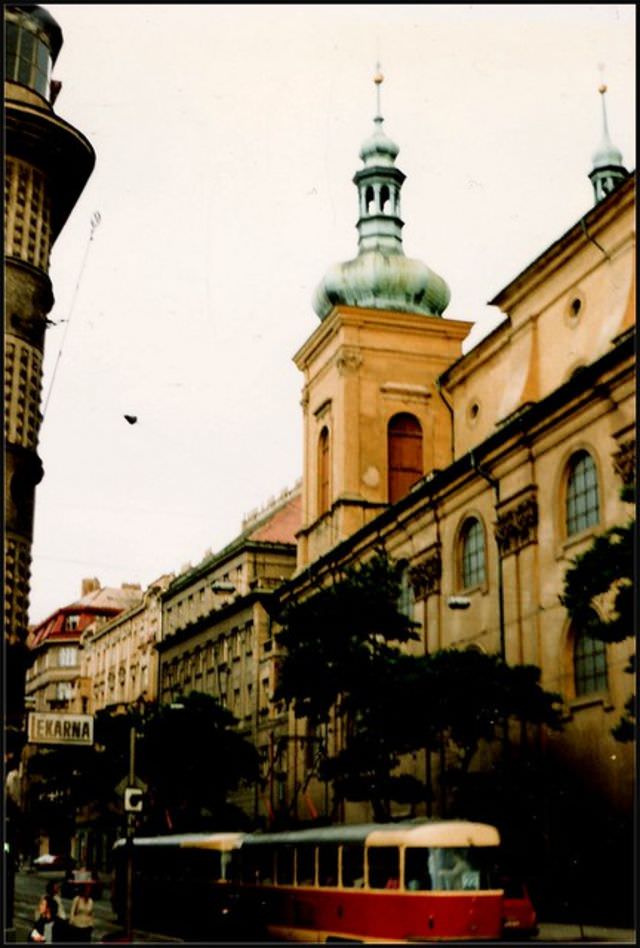 Church of St Ignatius, just off of Charles Square