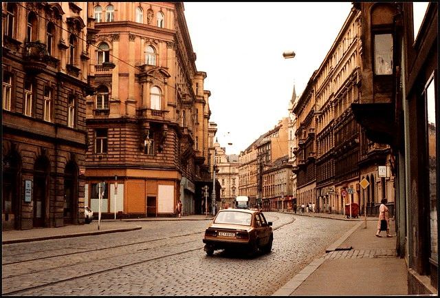 A busy day in the Nové Město