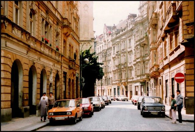 Maiselova was once a principal road in the Jewish Ghetto, now Josefov
