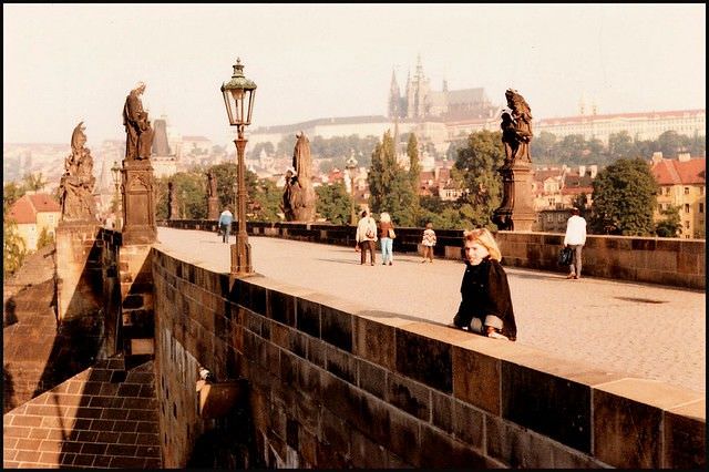 The Charles Bridge as it was in the days before Prague was discovered by mass Western tourism