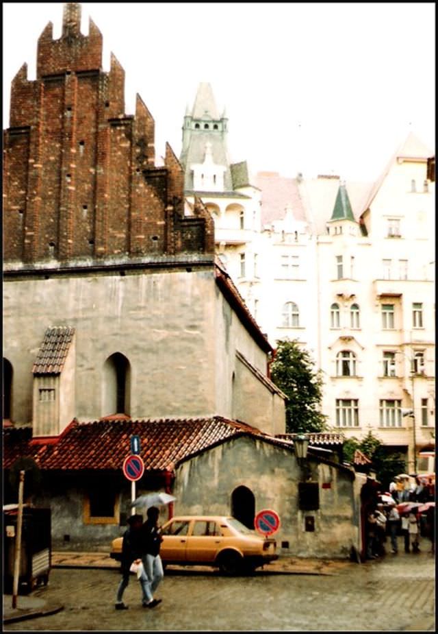 The Old-New Synagogue on Pariszke in Josefov, Prague's Jewish district