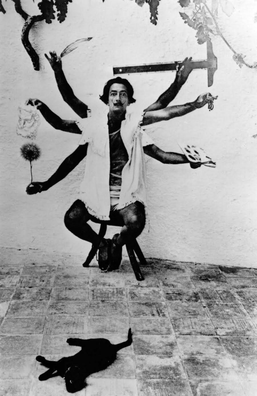 One day with Salvador Dalí: Surreal Photo Shoot of the Spanish Artist in his Seaside Villa, 1955