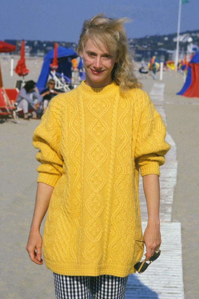 Sondra Locke in Deauville, France, 1986.