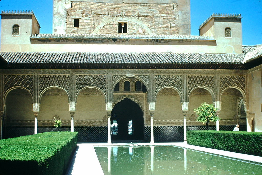 Courtyard- Alhambra, Spain, 1954