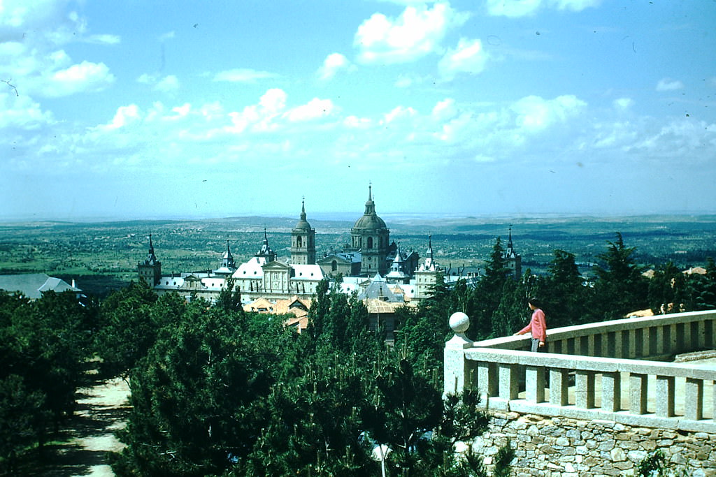 Ecorial from Hotel Philipi 2nd, Spain, 1954