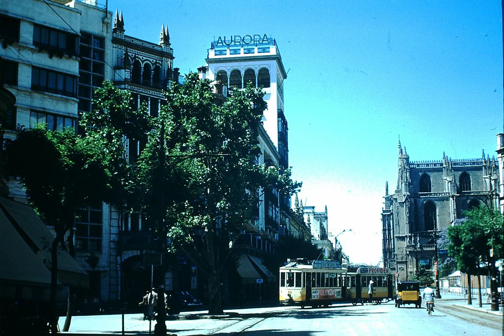 Main St Cevilla, Spain, 1954