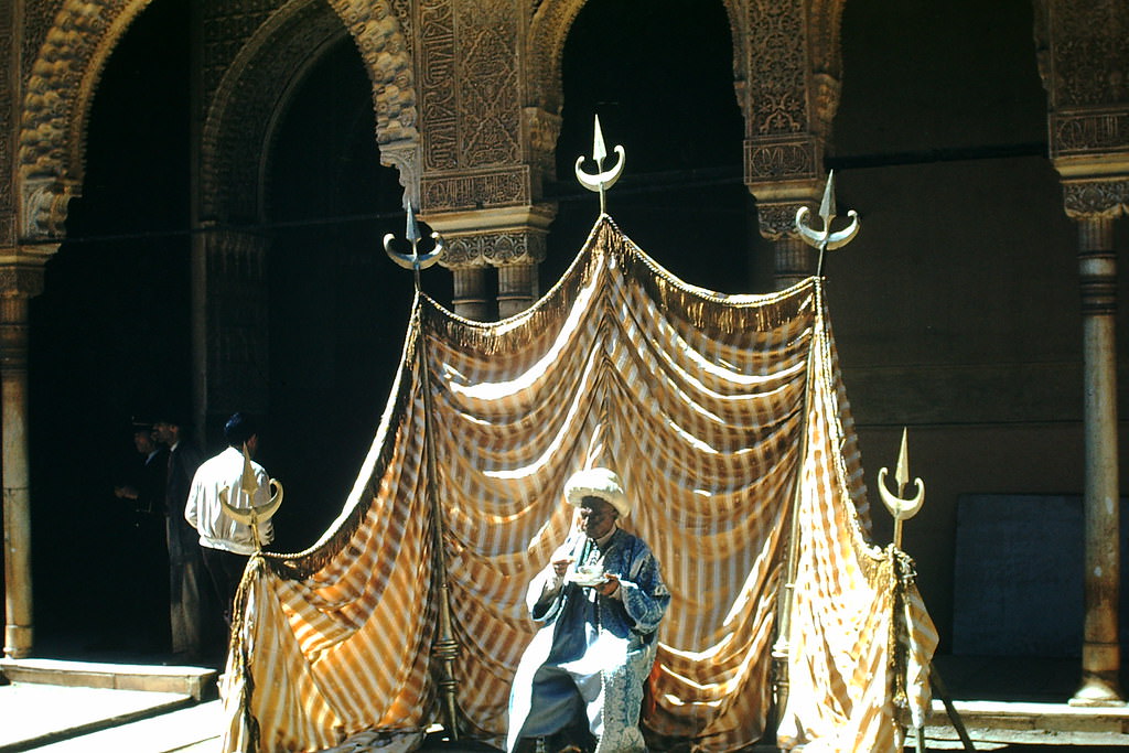 Movies on Location in the Alhambra- Granada, Spain, 1954