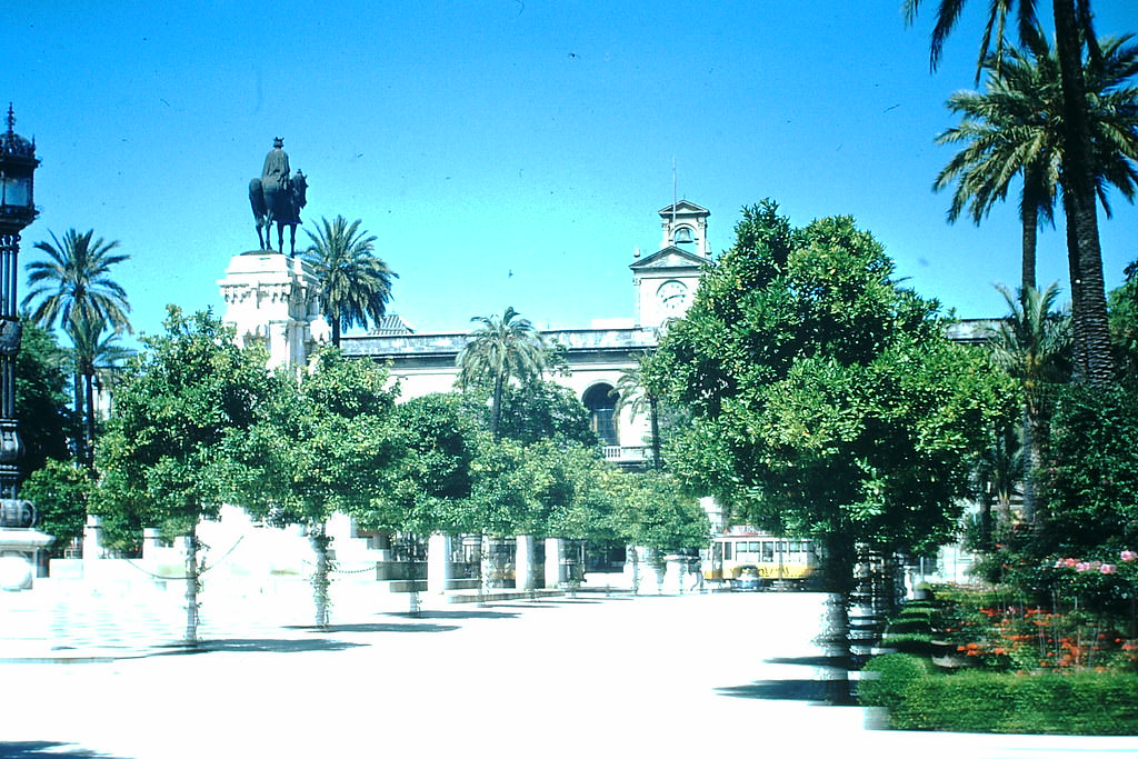 Spain- Plaza- Cevilla, Spain, 1954