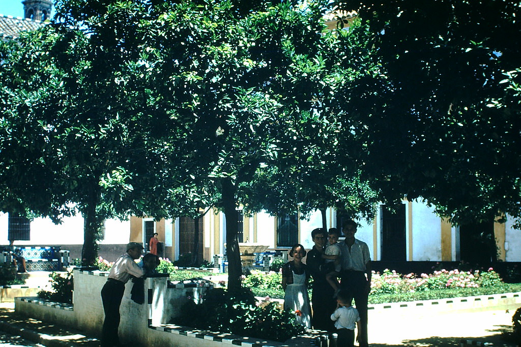 Plaza Santa Cruz, Spain, 1954