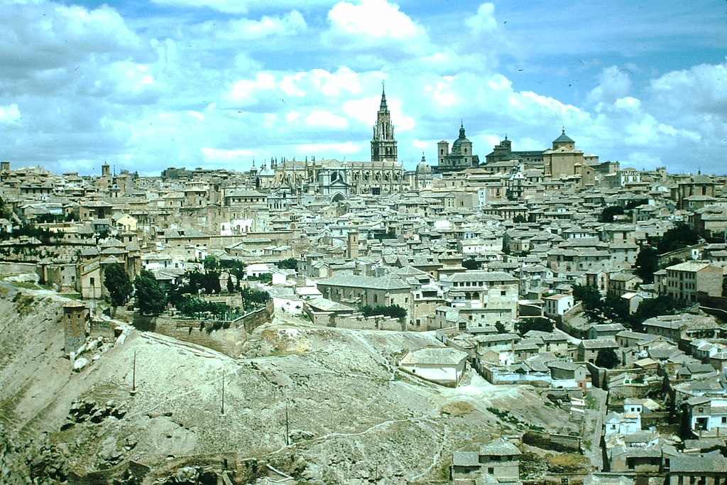 Toledo- river is below, Spain, 1954