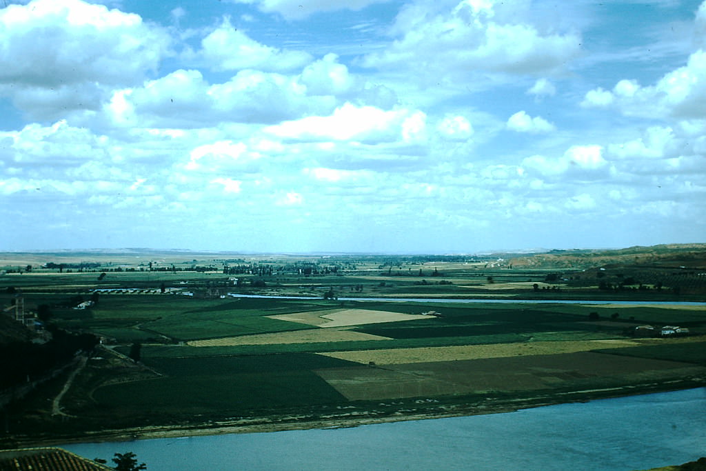 Valley and River below- Toledo, Spain, 1954