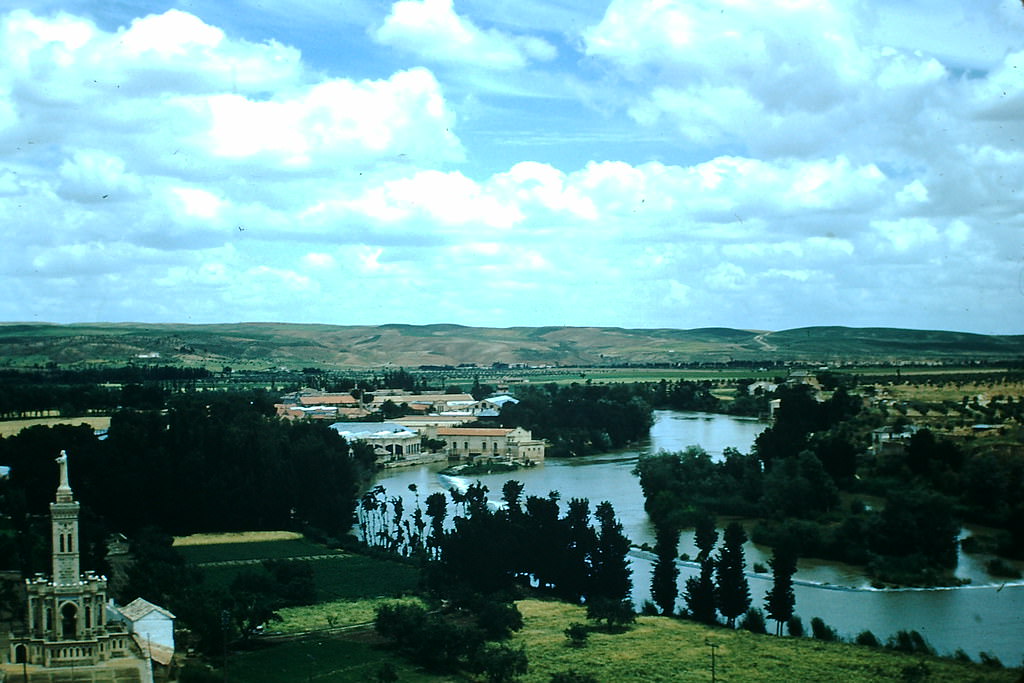 Valley and River from Monastery Toledo, Spain, 1954