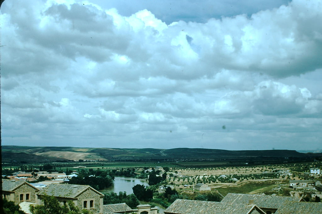 Valley and River from Monastery Toledo, Spain, 1954