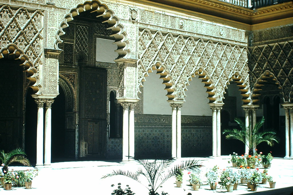 Young Ladies Court- Alcazar, Spain, 1954