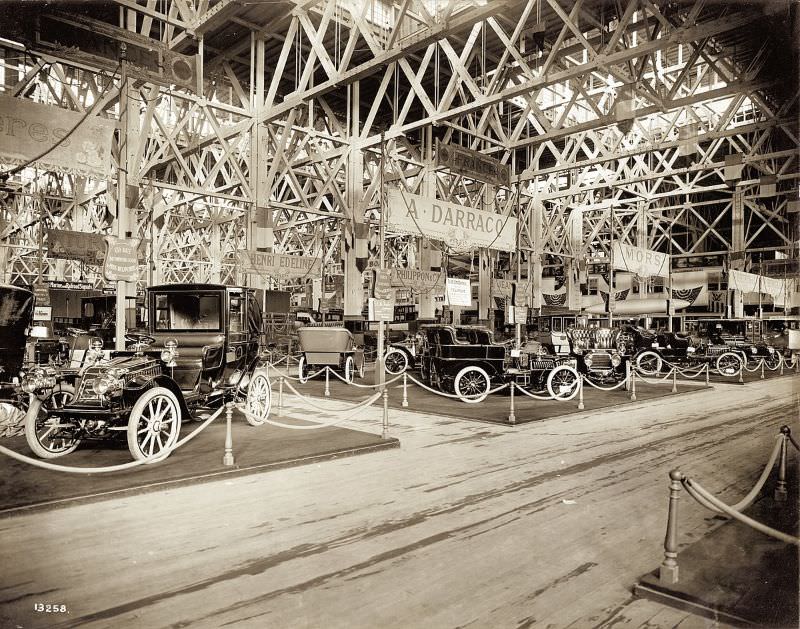 French Auto Exhibit in the Palace of Transportation at the 1904 World's Fair, 1904