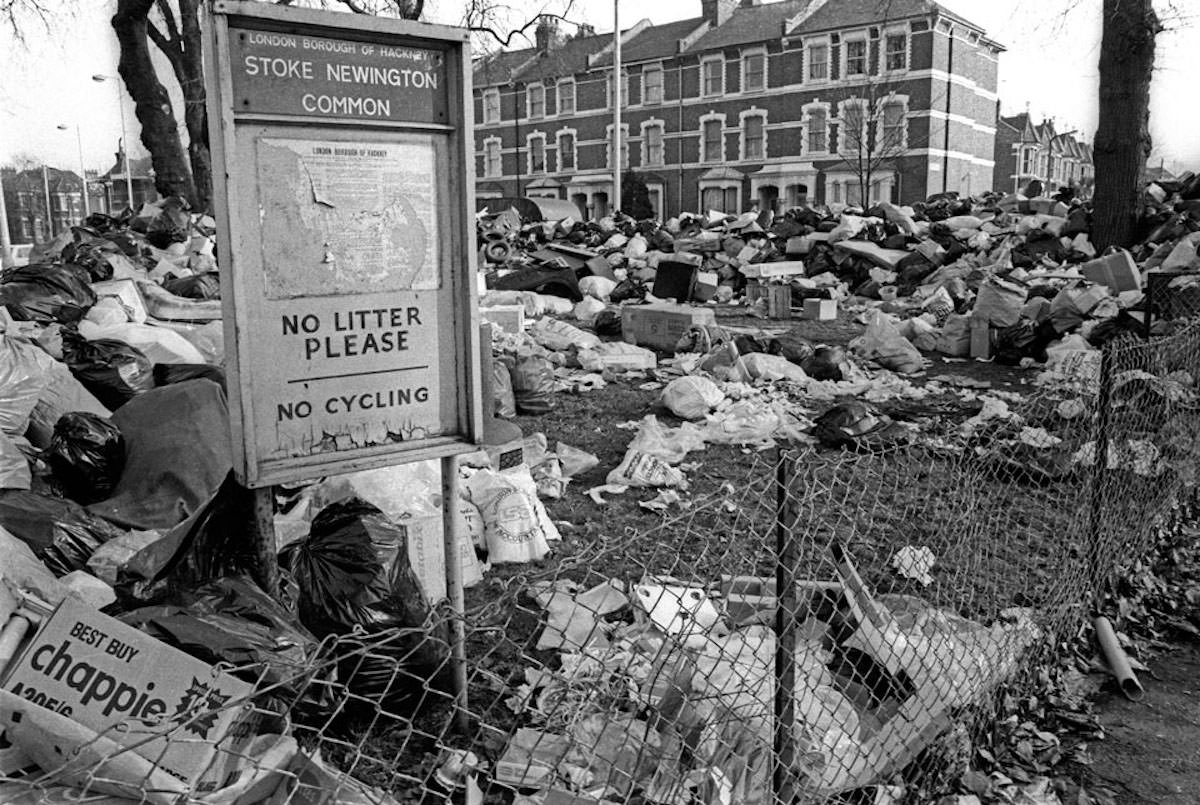 Stoke Newington Common in the Binmen’s strike 1979 – home to the young Marc Bolan