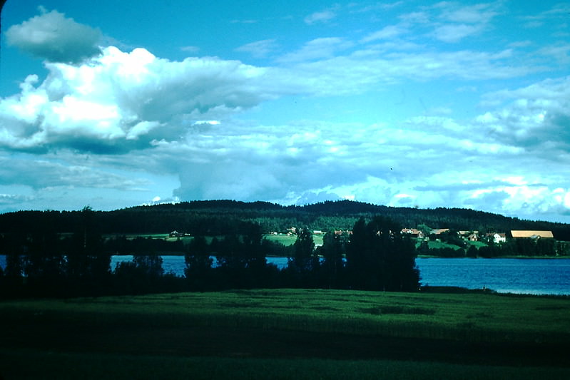 Lake Scene near Hedemora on way to Rattvik, Sweden, 1954