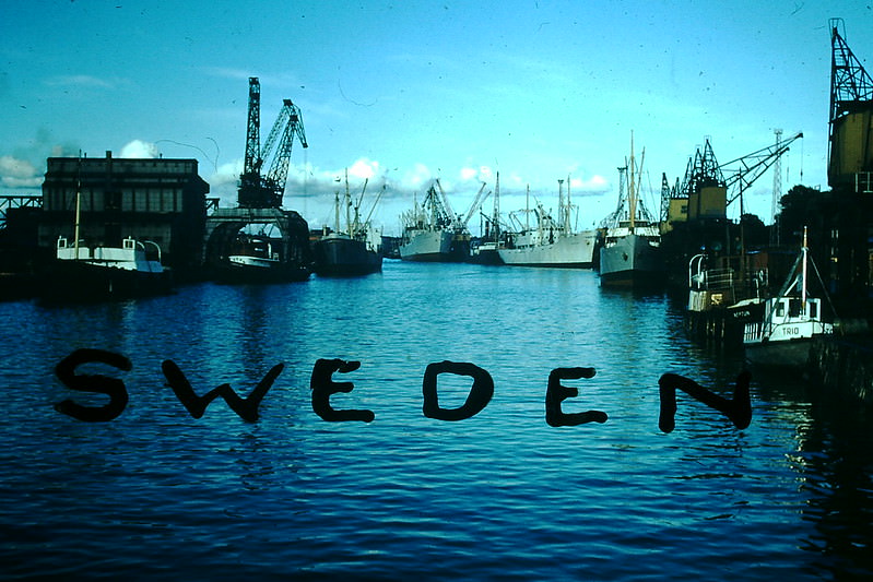 Title Slide, Koping Harbor, Sweden, 1954