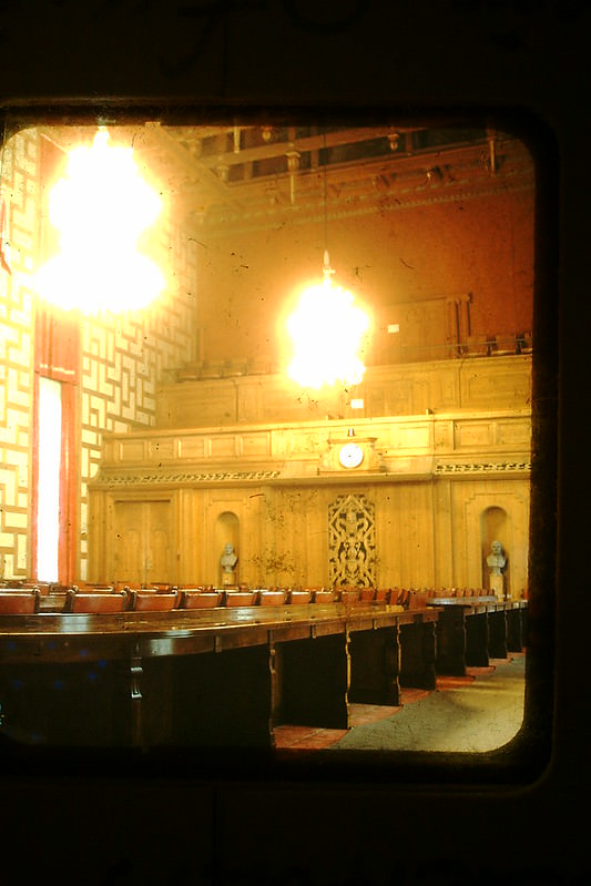 Council Room in Stadhuset, Stockholm, Sweden, 1954