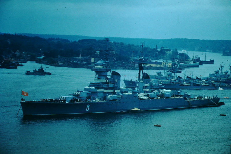 Russian Baltic Fleet, Stockholm, Sweden, 1954