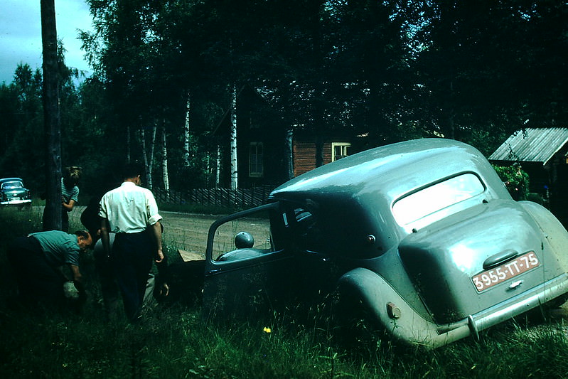 In the Ditch- Near Rattvik, Sweden, 1954