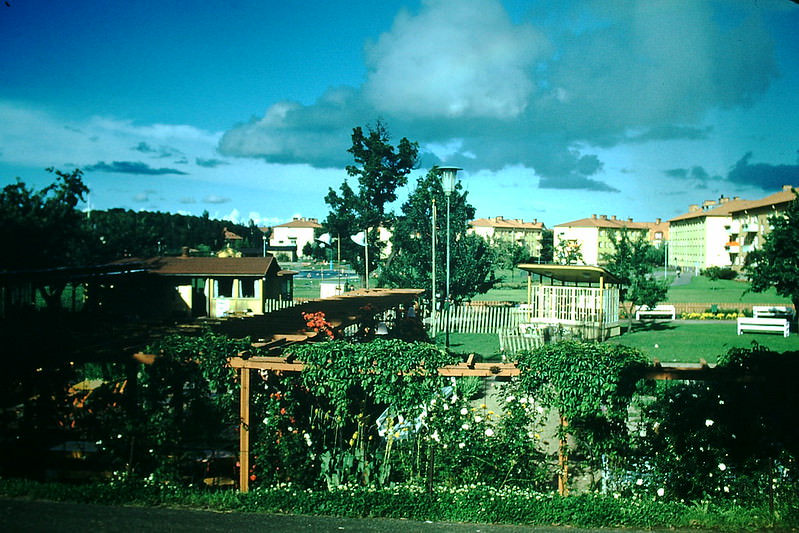 Housing Project and Park in Norrkoping, Sweden, 1954