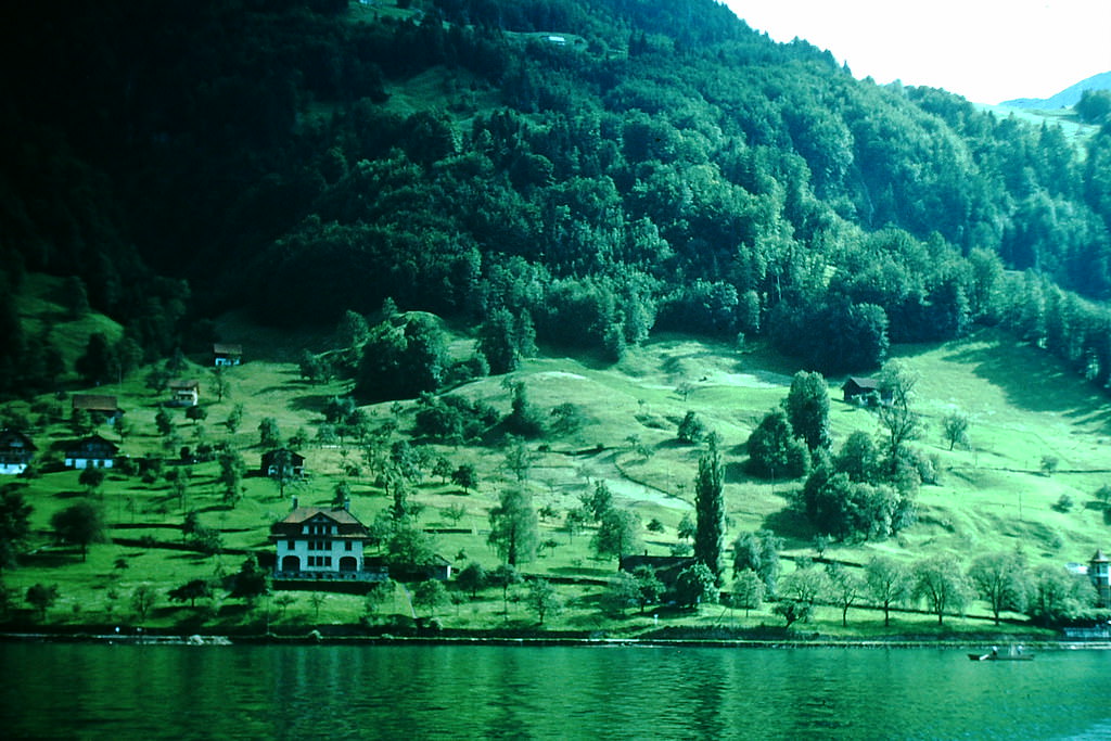 Lake Lucerne, Gersau, Switzerland, 1954