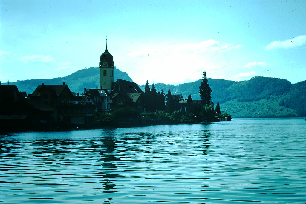 Lake Lucerne, Gersau, Switzerland, 1954
