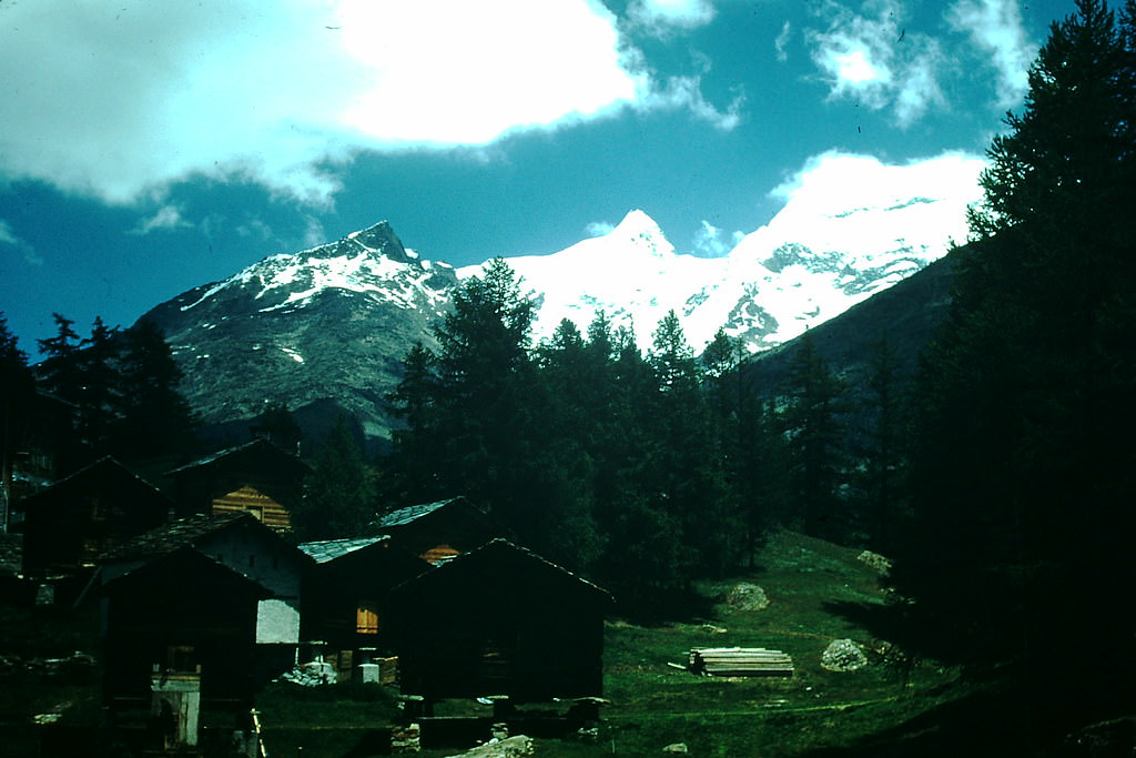 Saas fee, Switzerland, 1954