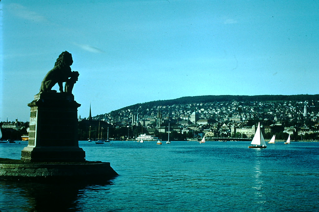 Yellow Dome is Opera House, Zurich, Switzerland, 1954