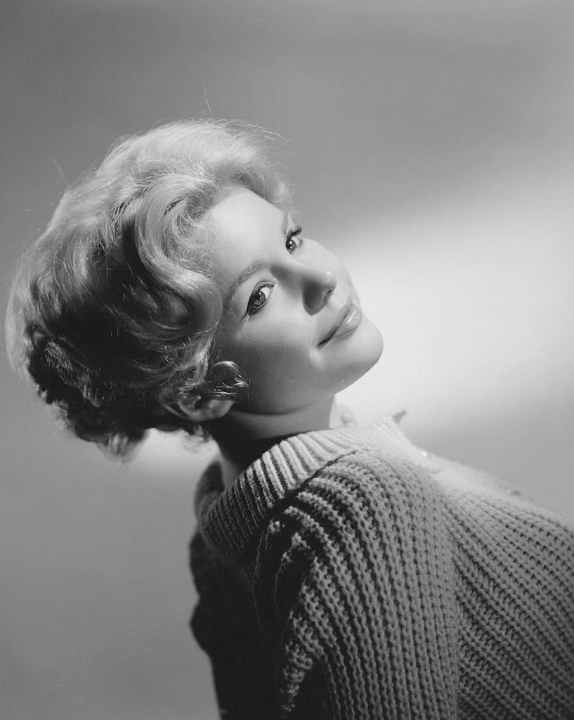 Tuesday Weld in a knit top for the Leo McCarey-directed film 'Rally Round The Flag, Boys!' 1958.