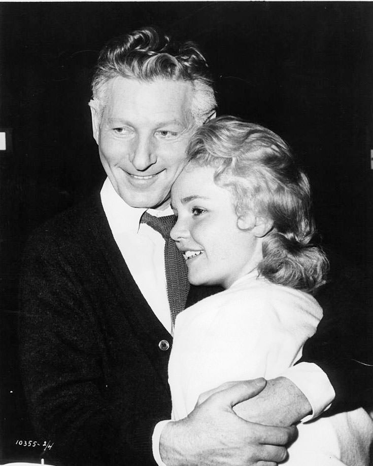 Tuesday Weld with Danny Kaye, 1959.