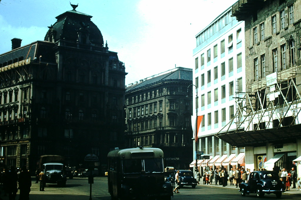 New and Old Business District, Vienna, 1953