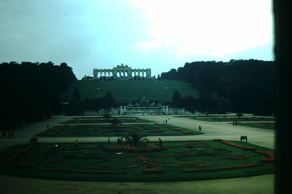 Gardens- Schoenbrunn Palace, Vienna, 1953
