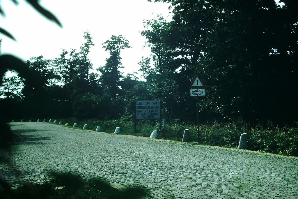 Russian Zone Sign- Vienna, Vienna, 1953