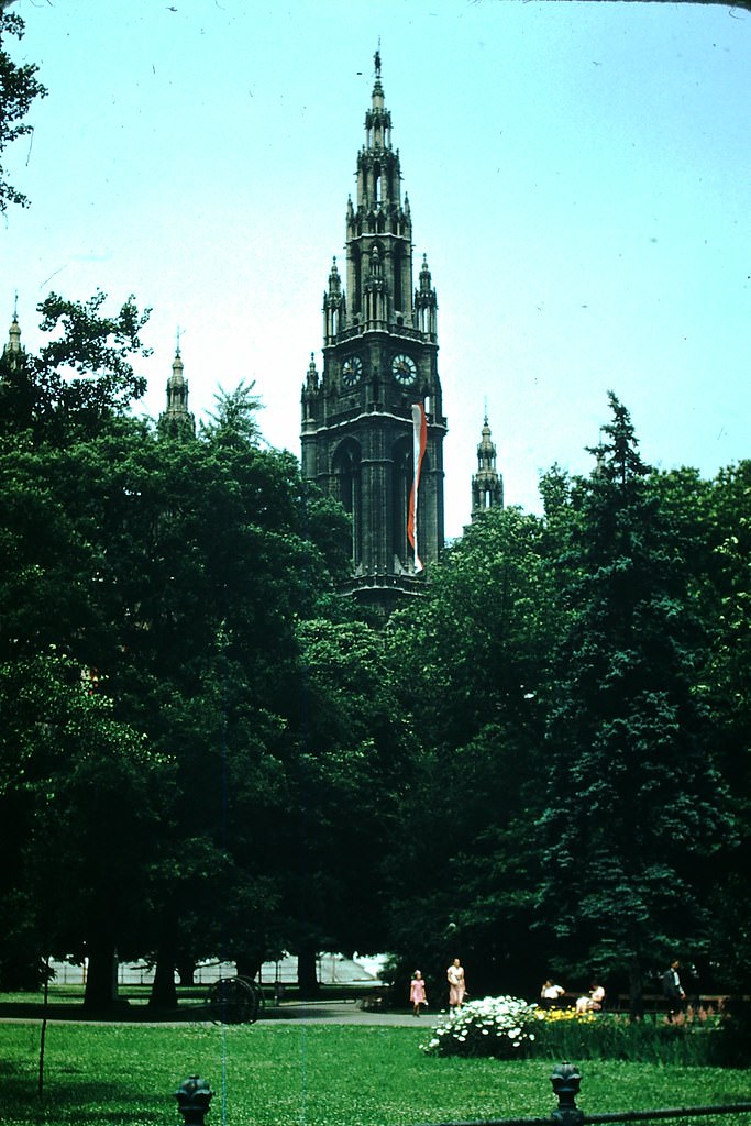 City Hall and Park, Vienna, 1953