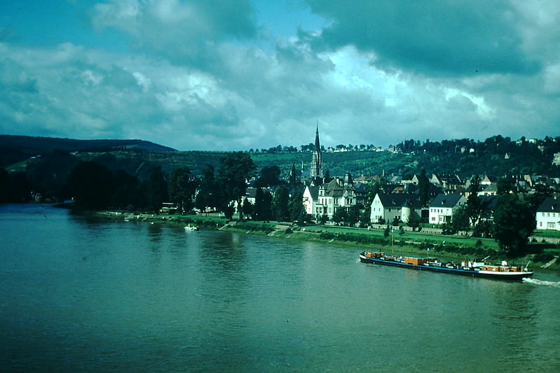 Koblenz on the Rhine, Germany, 1954