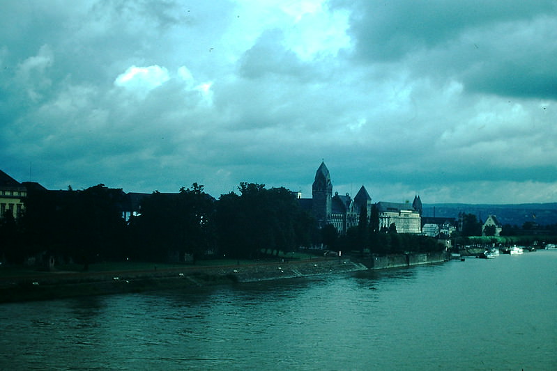 Koblenz on the Rhine, 1954.