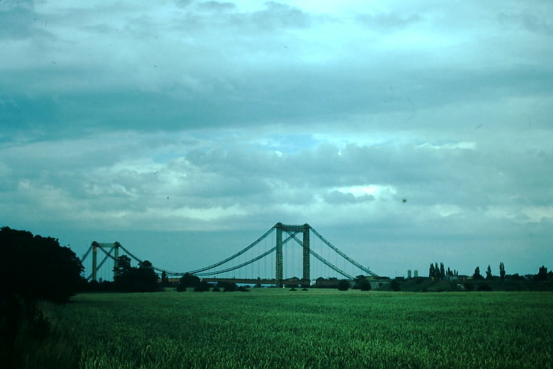 New Bridge over Rhein at Koln, Germany, 1954