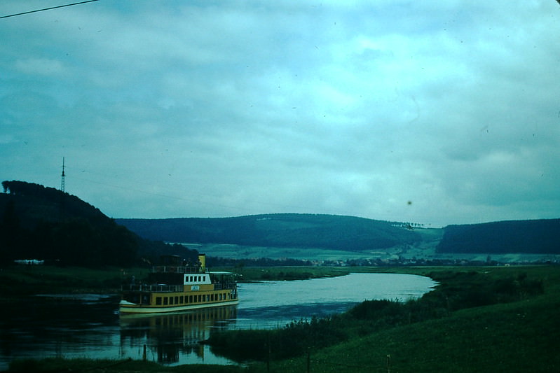 Weser River at Wahmbeck, Germany, 1954